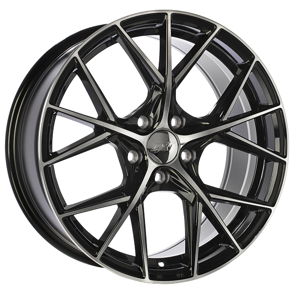 DAI Wheels A-SPEC Gloss Black - Machined Face 17x7.5 +40 5x108 63.4