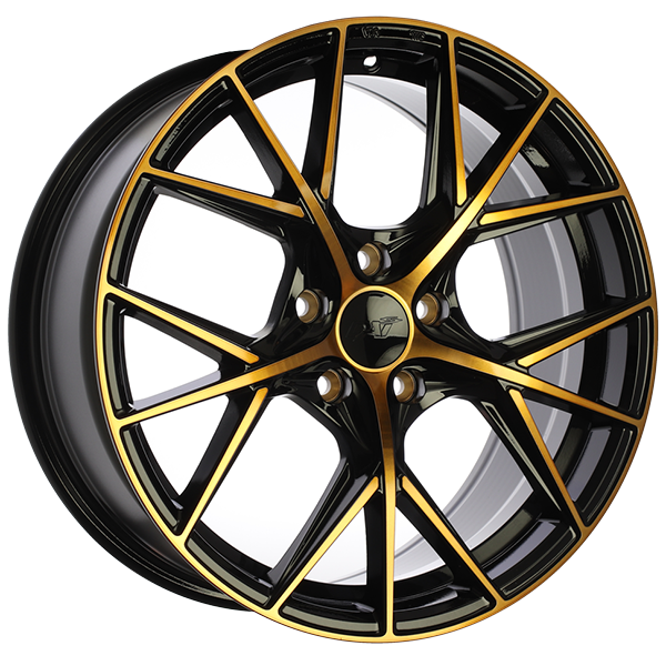 DAI Wheels A-SPEC Gloss Black - Machined Face - Bronze Face 15x6.5 +40 4x100 73.1