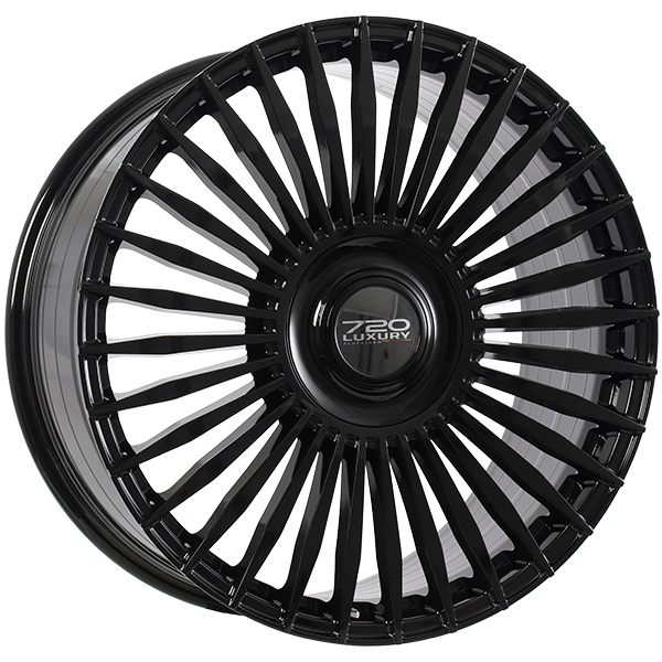 720 Luxury INFINITY Gloss Black 22x9.5 +35 5x112 66.6
