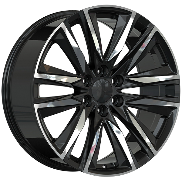 ART Replica REPLICA 354 Gloss Black - Machined Face DURACOAT 22x9.0 +28 6x139.7 77.8