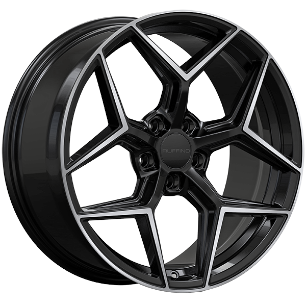 Ruffino HANS Gloss Black - Machined Face 19x8.5 +35 5x114.3 73.1