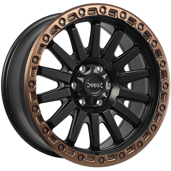 Ruffino HARD BLAZE Satin Black - Satin Bronze Lip 17x9.0 +15 6x139.7 108.1