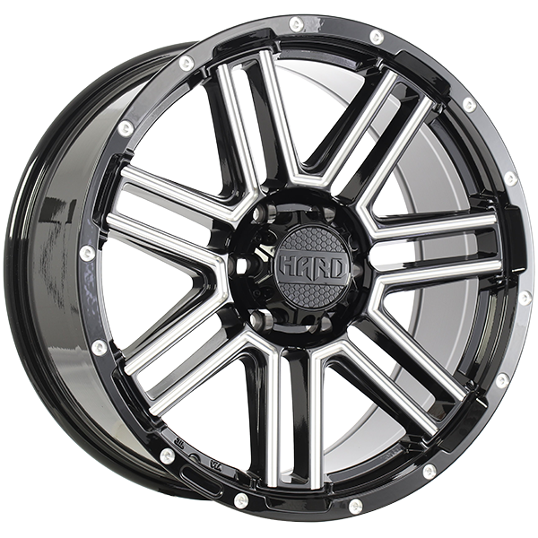 Ruffino HARD MYSTIC Gloss Black - Milled Edge 20x9.0 +15 6x139.7 108.1