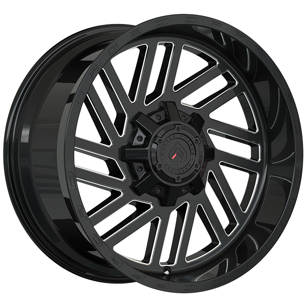 Forged Wheels XR107 Gloss Black - Milled Edge 20x10.0 -12 8x170 125.1