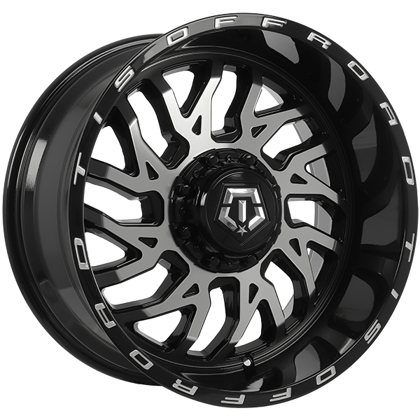 TIS Wheels 544 Gloss Black - Machined Face 20x10.0 -25 6x135/6x139.7 108.1
