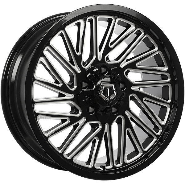 TIS Wheels 553 Gloss Black - Milled Edge 20x9.0 +18 5x127/5x139.7 87.1