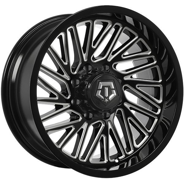 TIS Wheels 553 Gloss Black - Milled Edge 20x10.0 -12 8x170 125.2