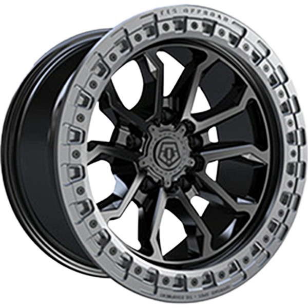 TIS Wheels 556 Satin Black - Anthracite Lip 20x9.0 +18 6x139.7 106.2