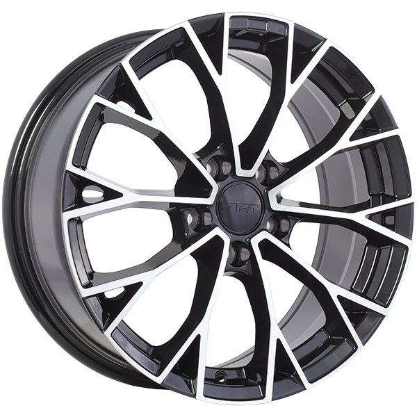 ART Replica REPLICA 382 Gloss Black - Machined Face 18x7.5 +45 5x112 57.1