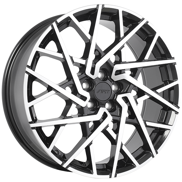 ART Replica REPLICA 389 Gloss Black - Machined Face 20x8.0 +49 5x108 63.4