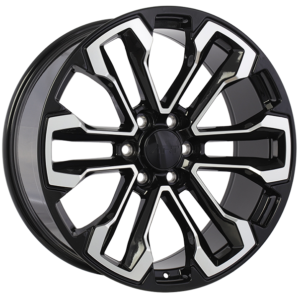 ART Replica REPLICA 390 Gloss Black - Machined Face 22x9.0 +24 6x139.7 78.1