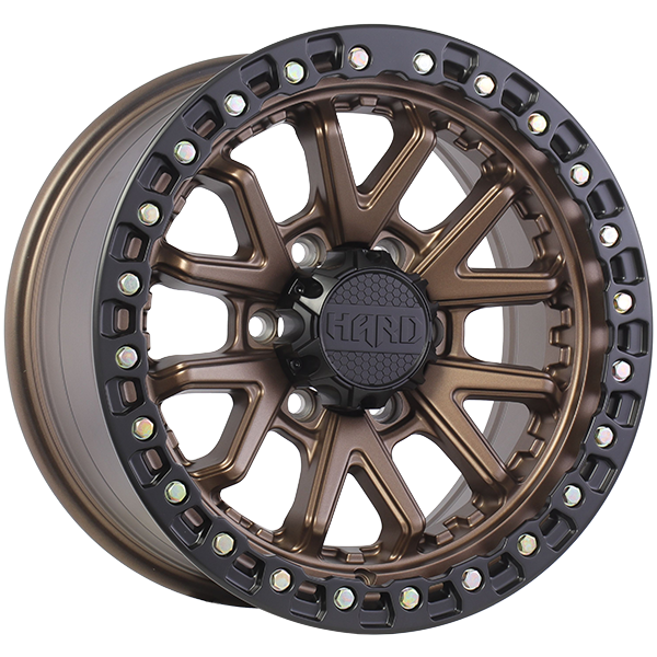 Ruffino HARD DUNE Satin Bronze Face - Satin Black Lip - Zinc Rivets 17x8.0 +35 6x139.7 95.1