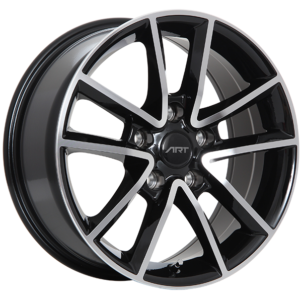 ART Replica REPLICA 48 Gloss Black - Machined Face 17x7.5 +35 5x127 71.5