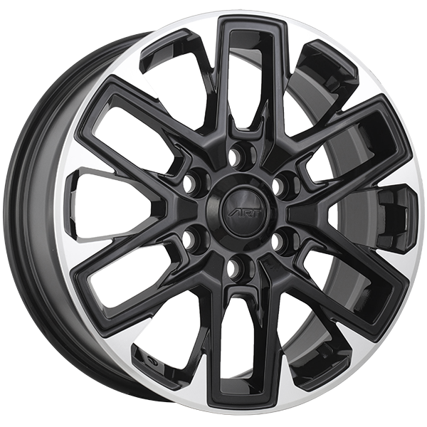 ART Replica REPLICA 409 Gloss Black - Machined Face 18x7.5 +45 6x139.7 95.1