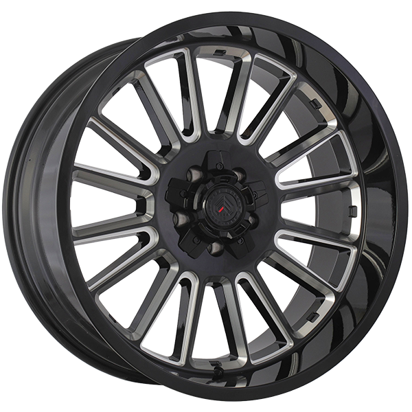 Forged Wheels XR12 Gloss Black - Milled Edge 20x10.0 -25 5x127/5x139.7 77.8