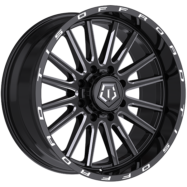 TIS Wheels 567 Gloss Black - Milled Edge 22x10.0 -19 8x170 125.2