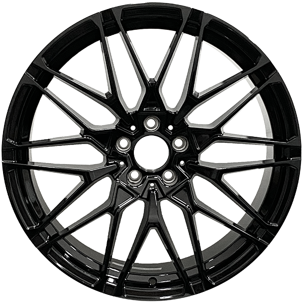 RAC Replica B26 Gloss Black 20x8.5 +25 5x112 66.6