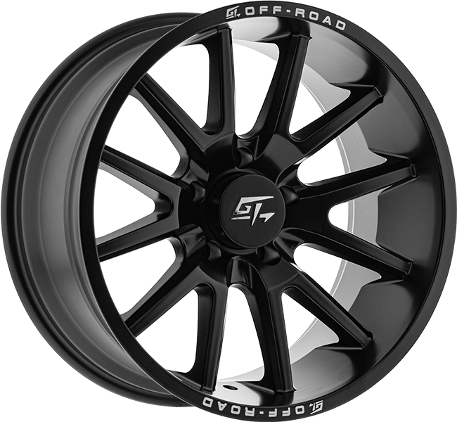 GT OFFROAD RAID Matte Black 24x14 -76 6x135 87.1