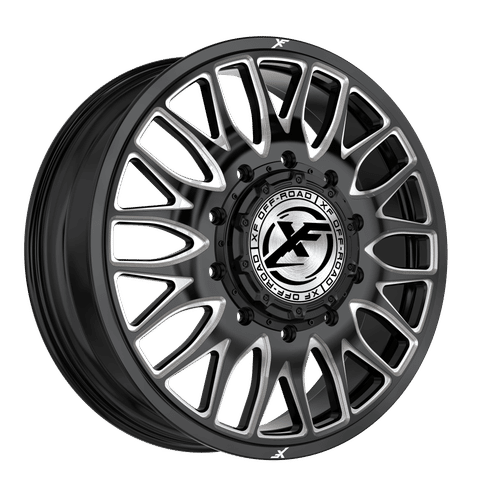 XF OFFROAD XF-240GBML-F Gloss Black Milled 20x8.25 +110 8x165.1 121.3