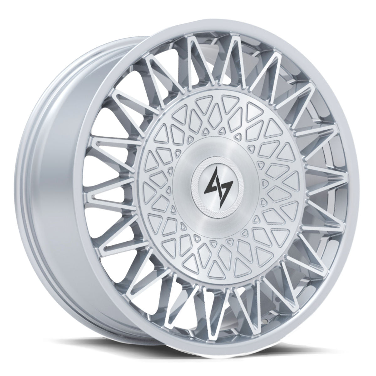 SENTALI LUXX CROWN Brushed Silver 22x9 +30 5x112/5x114.3 73.1