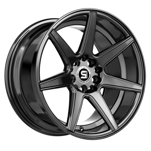 SPEC-1 RACING SP-73 Gloss Black 18x8 +38 5x112/5x114.3 73.1