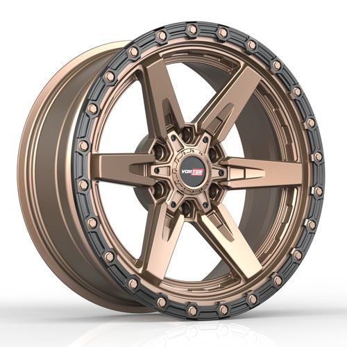 VORTEK VRT-602 Matte Bronze Black Bead Ring 17x9 -12 6x135/6x139.7 106.1