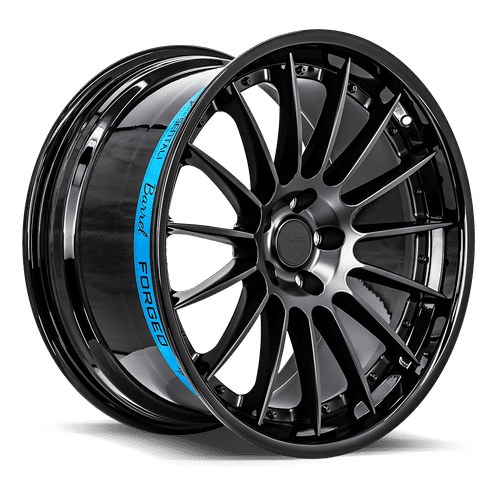 SENTALI BARREL SB2 Gloss Black Lip / Matte Black Centre 19x10.5 +35 5x112 66.6