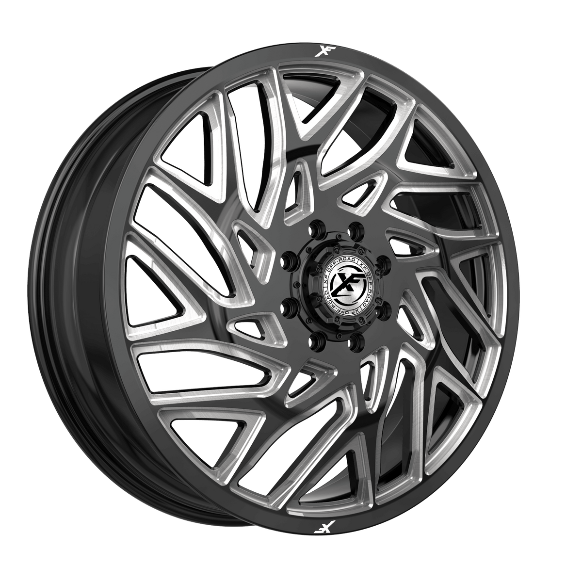 XF OFFROAD XF-229GBML-F Gloss Black Milled 20x8.25 +110 8x200 142