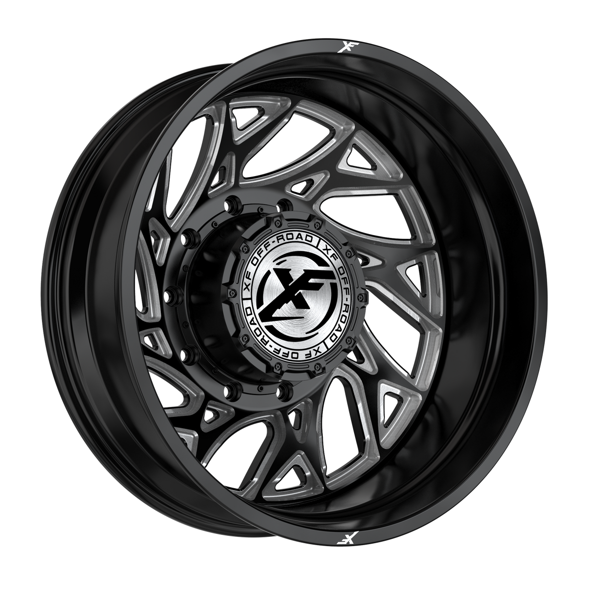 XF OFFROAD XF-229 Gloss Black Milled 20x10 -24 6x135/6x139.7 106.4