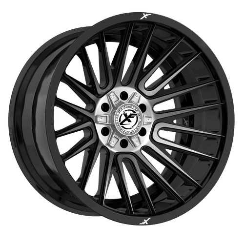 XF OFFROAD XF-234 Black Brushed Dark Tint 20x10 -12 6x135/6x139.7 106.4
