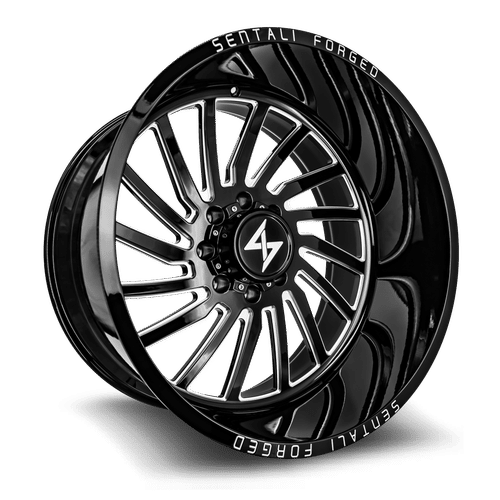 SENTALI FORGED SF-1 Gloss Black Milled 28x16 -99 6x139.7 106.2
