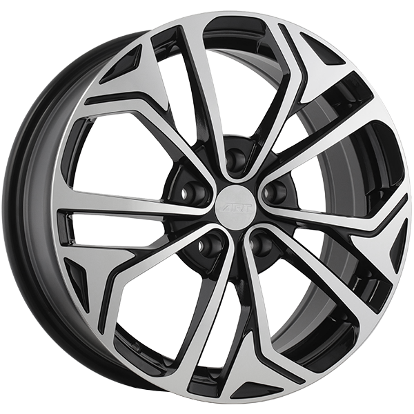 ART Replica REPLICA 186 Gloss Black - Machined Face 17x7.0 +45 5x114.3 67.1