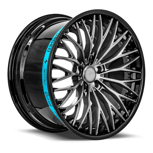 SENTALI BARREL SB1 Gloss Black Lip / Matte Gunmetal Centre 19x9.5 +25 5x112 66.6
