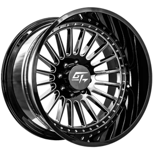 GT OFFROAD STRIKE Gloss Black Milled 24x12 -44 5x139.7 108.1