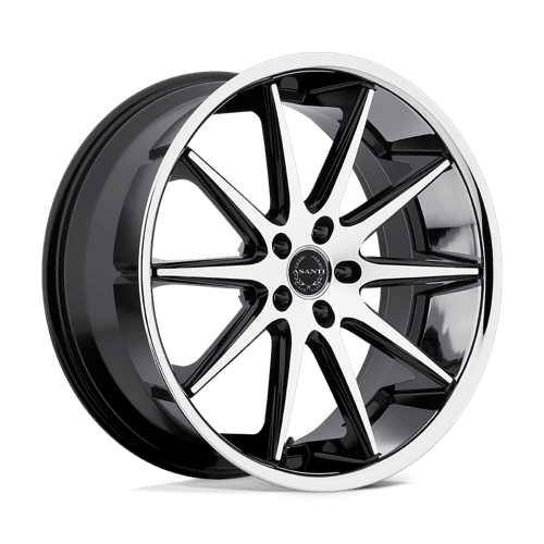 Asanti Black ABL-4 CAPELLA Machined Face W/ Ss Lip 20x10 +35 5X120 74.1