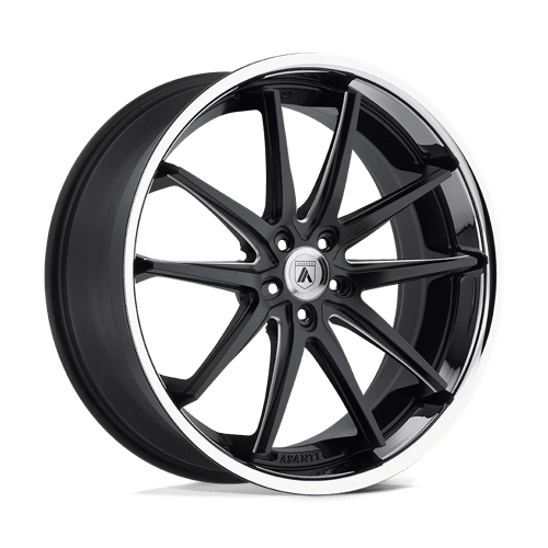 Asanti Black ABL-5 ALTAIR Matte Black Milled W/ Ss Lip 20x10 +45 5X114.3 74.1