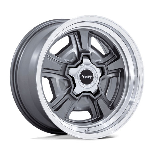 American Racing Vintage VN517 MARAUDER Anthracite W/ Diamond Cut Lip 18x9 +6 5X120.65 72.56