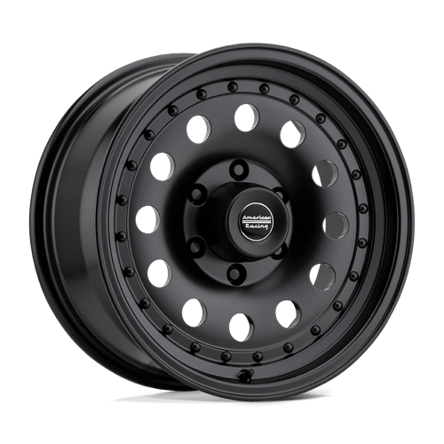 American Racing AR62 OUTLAW II Satin Black 17x8 +0 8X165.1 130.8