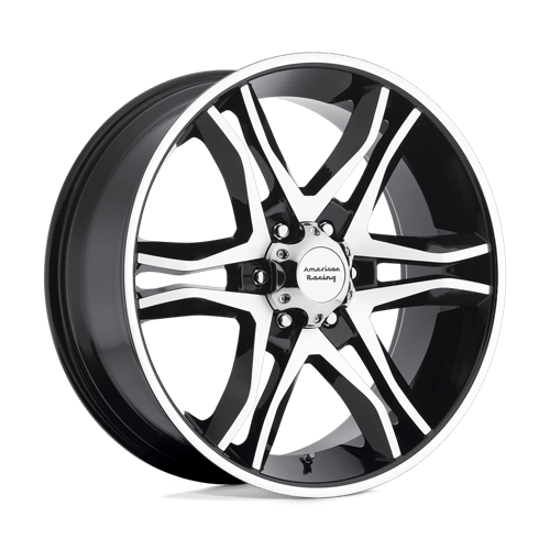 American Racing AR893 MAINLINE Gloss Black Machined 17x8 +0 5X127 78.3