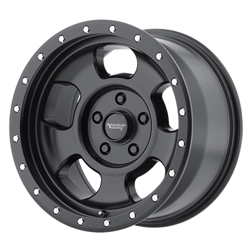 American Racing AR969 ANSEN OFFROAD Satin Black W/ Satin Black Ring 17x8.5 +25 5X127 72.6