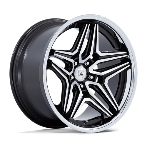 Asanti Black AB046 DUKE Gloss Black Machined 22x10.5 +18 5X115 72.56
