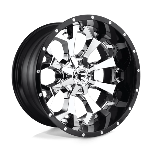 Fuel D246 ASSAULT Chrome Plated Gloss Black Lip 20x10 -18 8X170 125.1
