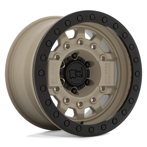 Black Rhino Hard Alloys AVENGER BEADLOCK Desert Sand W/ Black Hardware 17x8.5 +0 6X139.7 112.1