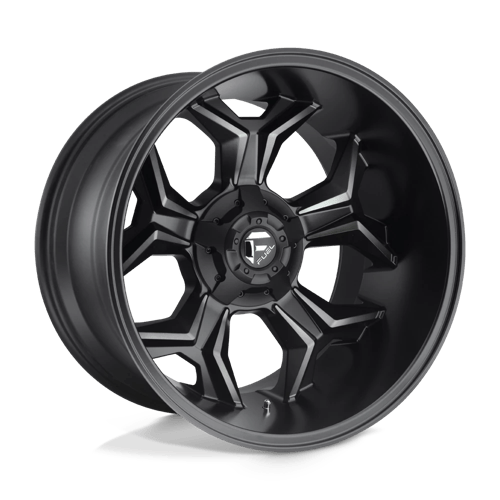 Fuel D605 AVENGER Matte Black Double Dark Tint 20x12 -44 6X135/6X139.7 106.1