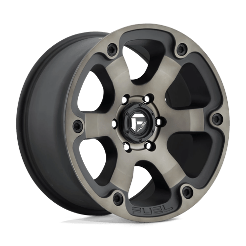 Fuel D564 BEAST Matte Black Double Dark Tint 17x10 -18 5X127 78.1