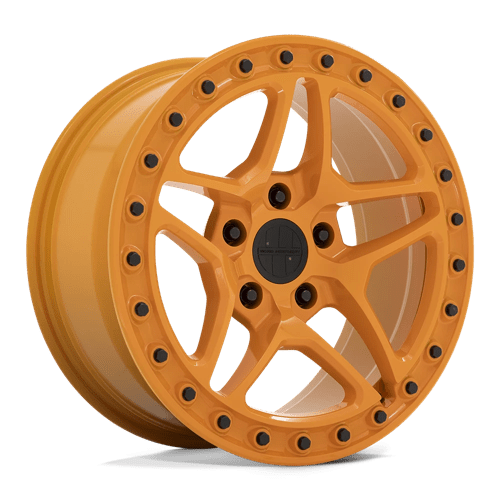 Victor Equipment BERG Gloss Orange W/ Black Bolts 17x8 +10 5X130 71.6