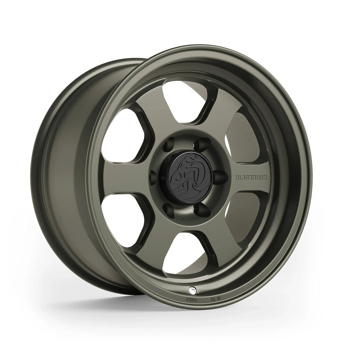 BLACKHORN AR6 Olive Drab Green 17x9 -12 6x139.7 106.1