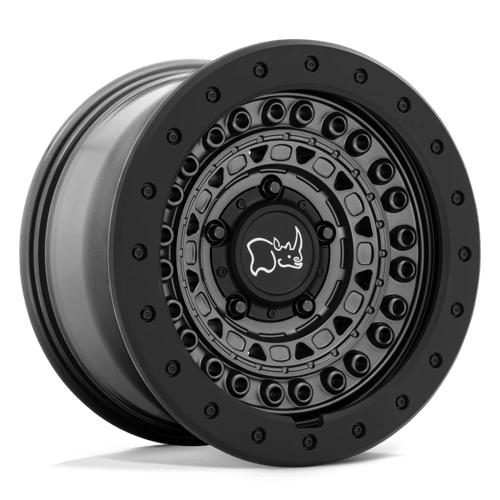 Black Rhino Hard Alloys BARRICADE Gun Black W/ Black Rock Guard 18x9 +10 6X120 67.1