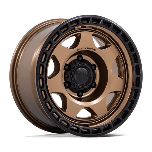 Black Rhino Hard Alloys BR018 VOYAGER Matte Bronze W/ M-Black Lip 17x8.5 +0 6X120 66.9