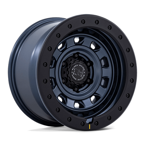 Black Rhino Hard Alloys BR023 XPLORER Metallic Blue W/ Black Rock Guard 17x9 +1 6X139.7 106.1